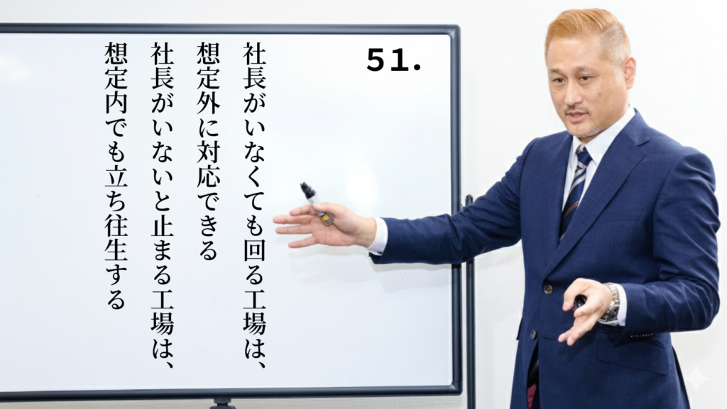 51.インフルエンザが流行しても止まらない工場にするには 工場自動化経営 自動稼ぎ装置化 ステップ51